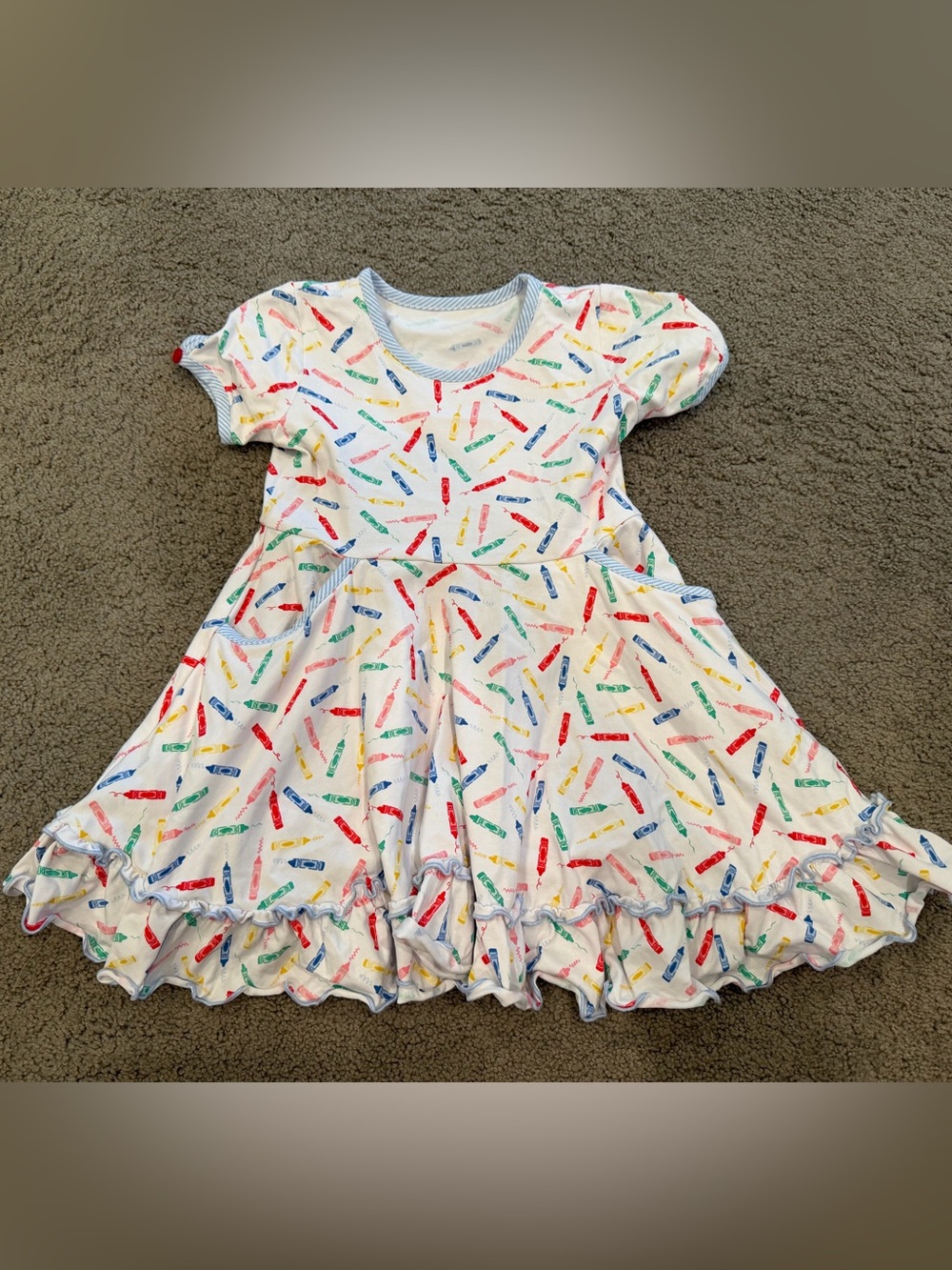 Shrimp & Grits Bright Crayons Twirl Dress